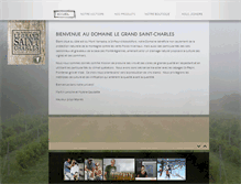 Tablet Screenshot of domainelegrandsaintcharles.com